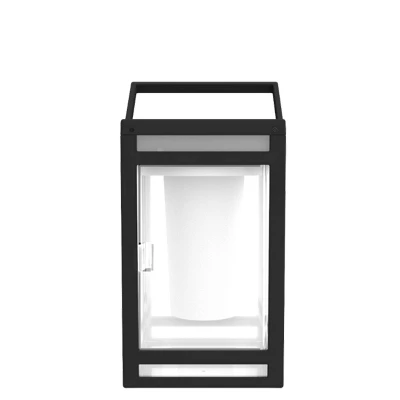 8" LED Solar Portable Outdoor Lantern With Flame - Techko Maid 2 8" LED Solar Portable Outdoor Lantern With Flame - Techko Maid - Image 2