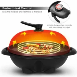 Costway Electric BBQ Grill 1350W Non-stick 4 Temperature Setting Outdoor Garden Camping -Garden & Outdoors GUEST f384d14d 7c60 4c61 b28e c831372d327a