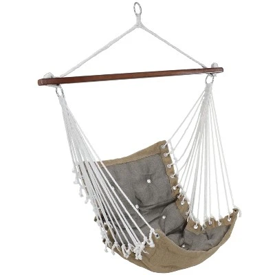Sunnydaze Decor Sunnydaze Large Tufted Victorian Hammock Chair Swing For Backyard And Patio - 300 Lb Weight Capacity 8 Sunnydaze Decor Sunnydaze Large Tufted Victorian Hammock Chair Swing For Backyard And Patio - 300 Lb Weight Capacity - Image 8