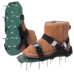 Gardenised Lawn And Garden Aerator Spike Shoe With 3 Metal Buckle Straps, Green Spiked Sandal -Garden & Outdoors GUEST f547cc1d 46f9 4a78 8059 e0b1d7598b61