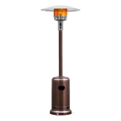 Costway 48000 BTU Patio Standing LP Gas HeaterStainless Steel Propane W/ Wheels -Garden & Outdoors GUEST f6396d28 b20d 4985 8b83 b8c44d585890