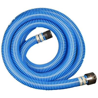 Apache 98106503 2-inch PVC XtremeFlex Flexible Sump Pump Pool Suction Discharge Hose With Polypropylene Cam Lock/Pipe Thread And King Nipple, Blue 1 Apache 98106503 2-inch PVC XtremeFlex Flexible Sump Pump Pool Suction Discharge Hose With Polypropylene Cam Lock/Pipe Thread And King Nipple, Blue