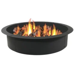 Sunnydaze Decor Sunnydaze Outdoor Heavy-Duty Steel Portable Above Ground Or In-Ground Round Fire Pit Liner Ring - Black 15 Sunnydaze Decor Sunnydaze Outdoor Heavy-Duty Steel Portable Above Ground Or In-Ground Round Fire Pit Liner Ring - Black -Garden & Outdoors GUEST f7c653df 9597 47f7 9a9a 9bfaae23a2b5