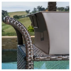 Ravenna Wicker Patio Bar Cart With Ice Bin - Brown - Christopher Knight Home -Garden & Outdoors GUEST f8d6589d c97e 48d0 84b4 f89674bbb7fe