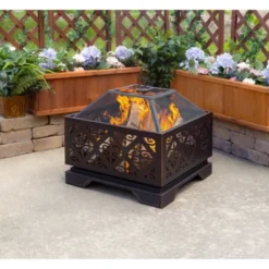 Vienna 26" Square Fire Pit - Pleasant Hearth -Garden & Outdoors GUEST f969f825 1c47 40cd a12a 46d1bc4d3822
