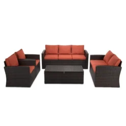 5pc Wicker Outdoor Conversation Set - EDYO LIVING 29 5pc Wicker Outdoor Conversation Set - EDYO LIVING -Garden & Outdoors GUEST f99bd4fb 844f 45bd 8d83 ed6a6f7f79c4