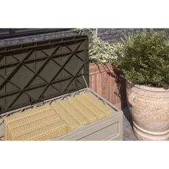 Suncast Resin Deck Box With Wheels 78gal - Taupe/Brown 5 Suncast Resin Deck Box With Wheels 78gal - Taupe/Brown -Garden & Outdoors GUEST fa62f88e 7205 48d6 accd f80874a4190c