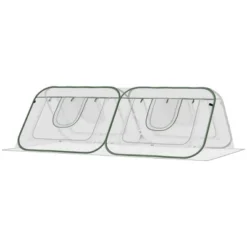 Outsunny Pop Up Greenhouse Mini Warm House With Roll Up Doors And Portable Zipper Bag For Plants Outdoor, 95" X 47" X 30" -Garden & Outdoors GUEST fba9e196 90a3 4218 9bc8 b956869b9f2a