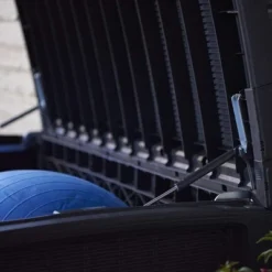 Keter Borneo 110 Gallon All Weather Weatherproof Rattan Wicker Resin Outdoor Patio Porch Garden Deck Organization Storage Box Bench, Grey (2 Pack) -Garden & Outdoors GUEST fbbc2469 5876 4c98 b951 04bd62891731