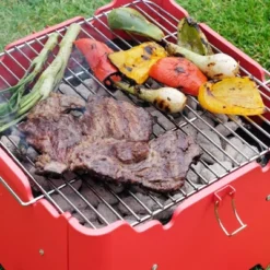 Permasteel Square Portable Charcoal Grill PG-40C10-RD - Red 23 Permasteel Square Portable Charcoal Grill PG-40C10-RD - Red -Garden & Outdoors GUEST fca27fb7 f7a4 4a11 9578 d67ecf291c3a