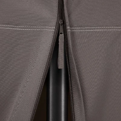 Classic Accessories Ravenna Water-Resistant Round Stand-Up Patio Heater With Table Cover, Dark Taupe 9 Classic Accessories Ravenna Water-Resistant Round Stand-Up Patio Heater With Table Cover, Dark Taupe - Image 9