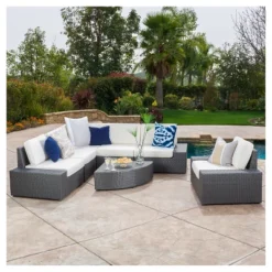 Santa Cruz 7pc Wicker Sofa Set With Cushions - Christopher Knight Home 9 Santa Cruz 7pc Wicker Sofa Set With Cushions - Christopher Knight Home -Garden & Outdoors GUEST ffa64118 038a 4fca 9819 e4d431c61c6b