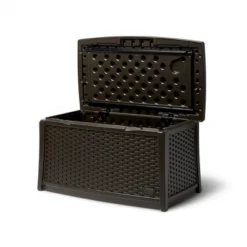 Suncast Resin Coffee Table With Storage & Suncast Resin Wicker 33 Gal. Trash Can 7 Suncast Resin Coffee Table With Storage & Suncast Resin Wicker 33 Gal. Trash Can -Garden & Outdoors GUEST ffe4016c fe4d 45eb b80f f979ac33cf4c